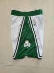 NBA Boston Celtics 75th Anniversary shorts Blanc